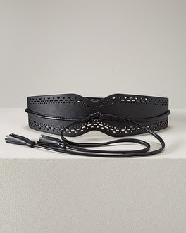 Laser Cut Obi Belt | White House Black Market