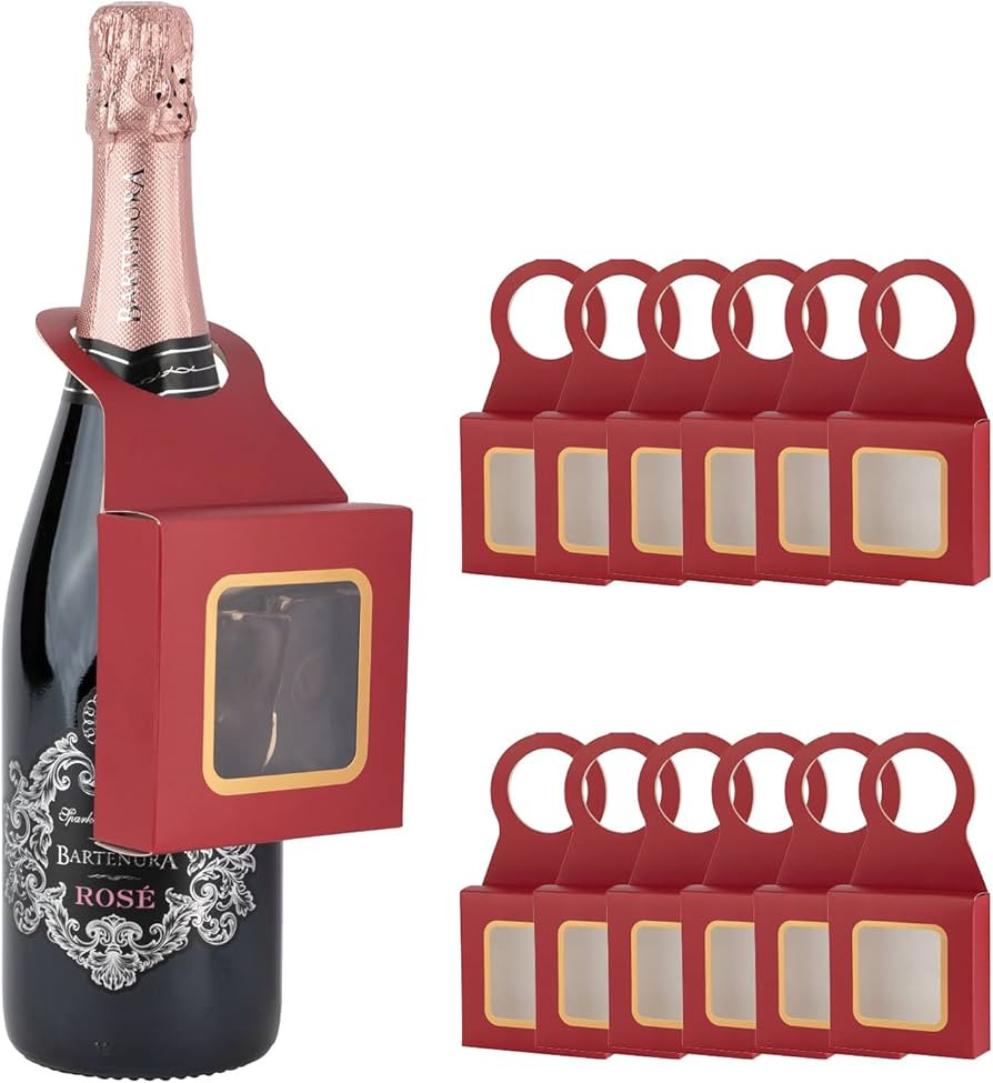 Hammont Wine Bottle Gift Box Hanger - Wine Box Accessories, 12 Pack Hanging Décor for Glass Bott... | Amazon (US)