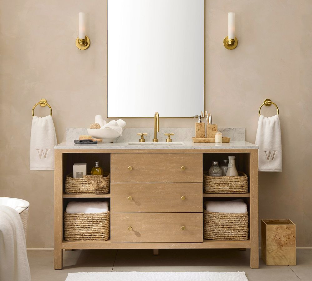 Calistoga 55" Single Wide Sink Vanity | Pottery Barn (US)