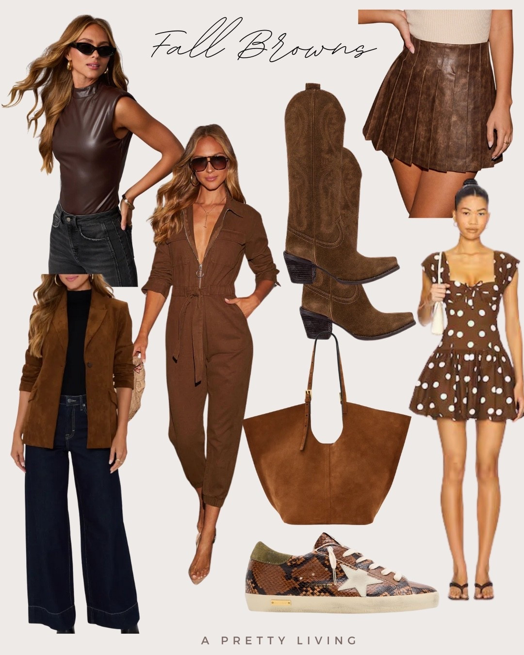 Here's why brown is your new go-to color for fall:
🤎 Versatile &amp; Warm: Brown is incredibly easy to style. It adds a sense of cozy elegance and pairs beautifully with so many other colors, like creams, olives, and even a pop of rust.  
🤎 The Best Picks:
• A Statement Coat: A rich, chocolate brown trench or wool coat is a timeless piece that will elevate any outfit.
• The Perfect Knit: A chunky brown sweater or a ribbed turtleneck is a must for those crisp fall days.  
• Leather &amp; Suede: A brown leather jacket or a suede skirt adds amazing texture and a luxurious feel.  
• Classic Boots: Nothing says fall like a pair of brown knee-high or ankle boots. They are a staple for a reason!
Styling Tip: Try a head-to-toe monochromatic look by mixing different shades and textures of brown. Or, let a brown piece be the base for a pop of color, like a deep emerald green or a mustard yellow.




#fall #fallwardrobe #fallfashion #browns 

#LTKItBag #LTKTall #LTKShoeCrush
