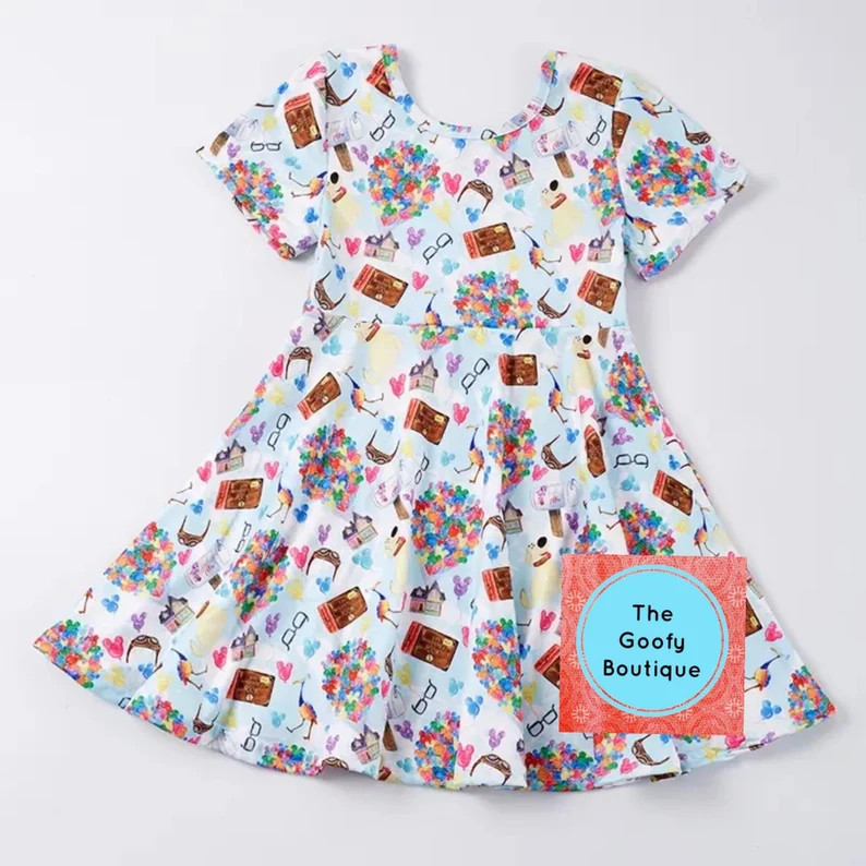 Disney UP Pixar Twirl Dress Kids 12/18 up to 10/12 - Etsy | Etsy (US)