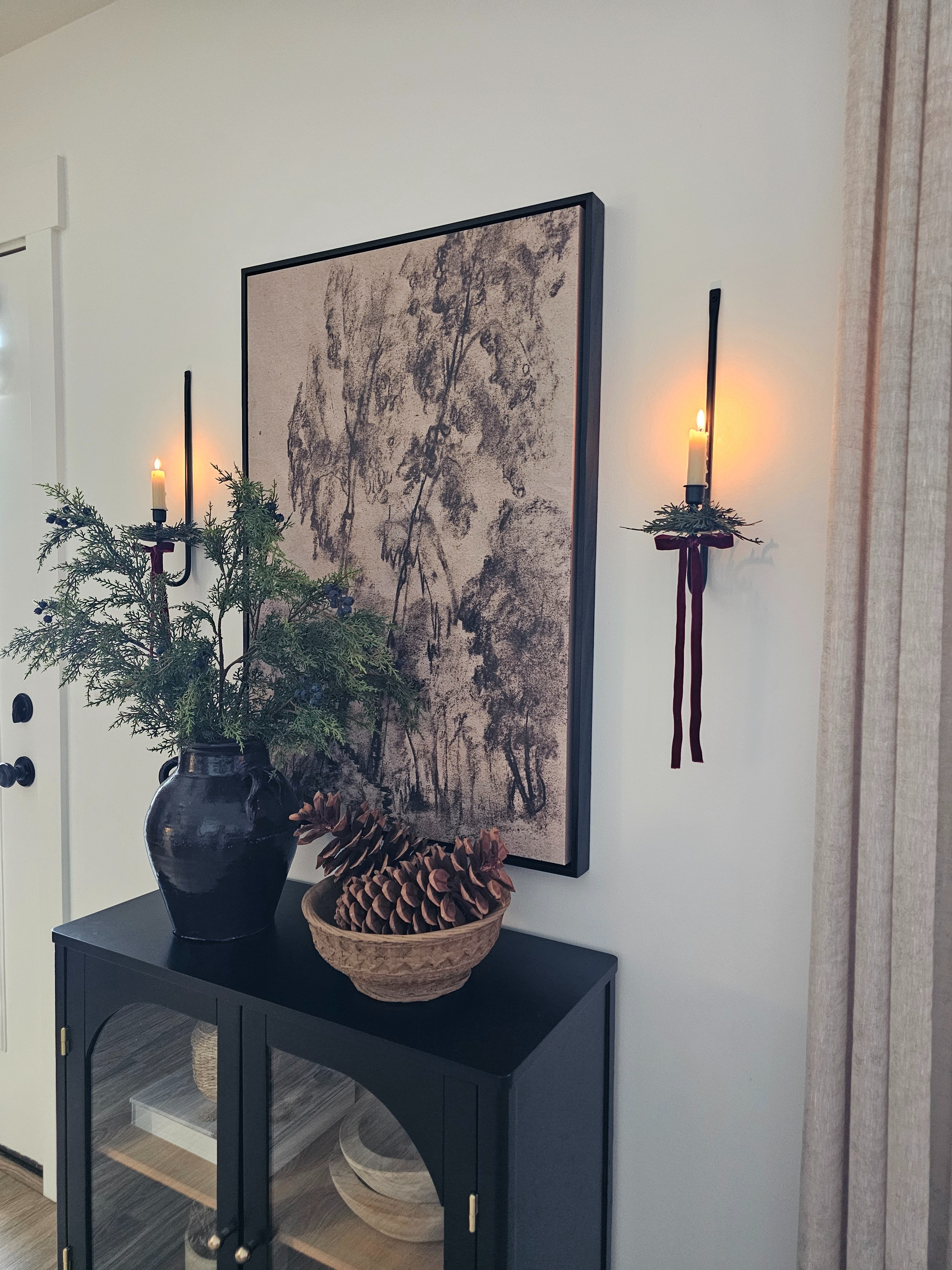 Love my wall sconces all decorated for Christmas 🎄❤️ 

#LTKHoliday #LTKHome #LTKSeasonal