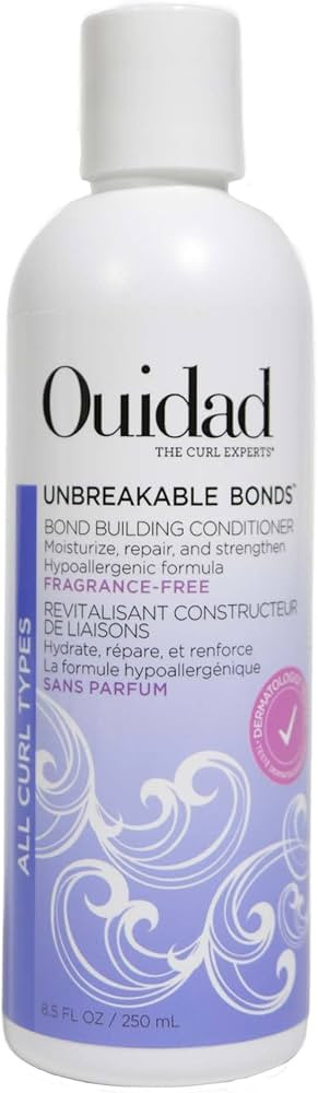OUIDAD Unbreakable Bonds Bond Building Conditioner for Curly Hair - Fragrance Free - 8.5 oz | Amazon (US)