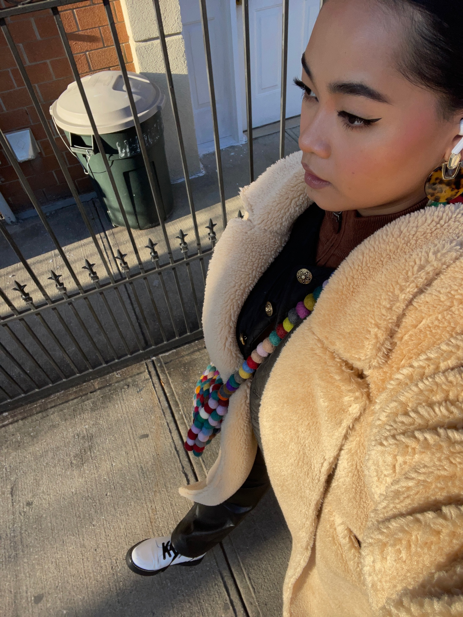 Winter is here 🥶 i thrifted both my sweater and cropped jacket then my bag is from last years holiday market in Union Square ❤️‍🔥 pants are from Aritzia ❤️‍🔥 

#LTKGiftGuide #LTKSeasonal #LTKHoliday