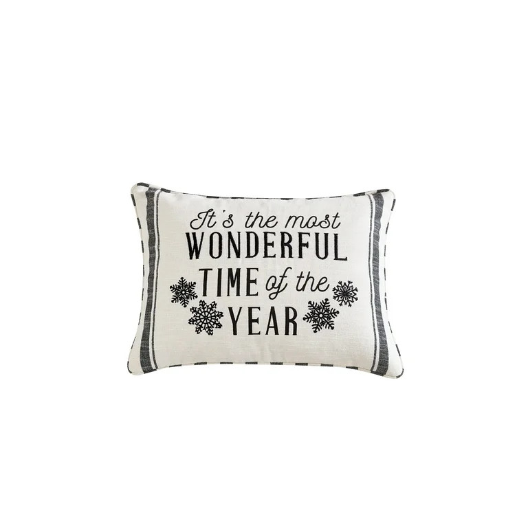 Mainstays Wonderful Time Decorative Throw Pillow, 14”x20” - Walmart.com | Walmart (US)
