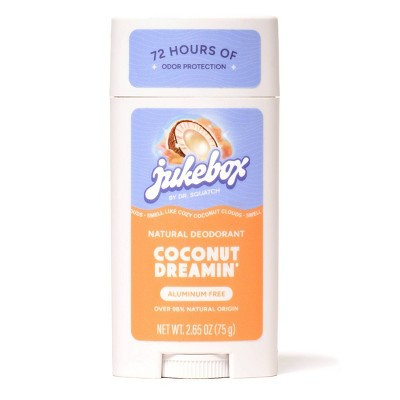 Jukebox Deodorant - Coconut - 2.65oz: Solid, Under Arm, Fresh Scent | Target