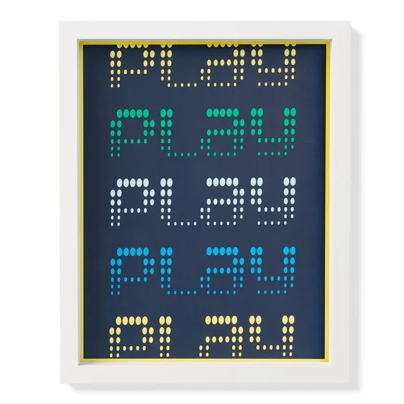Mainstays Kids 16" x 20" Play Framed Wall Art | Walmart (US)