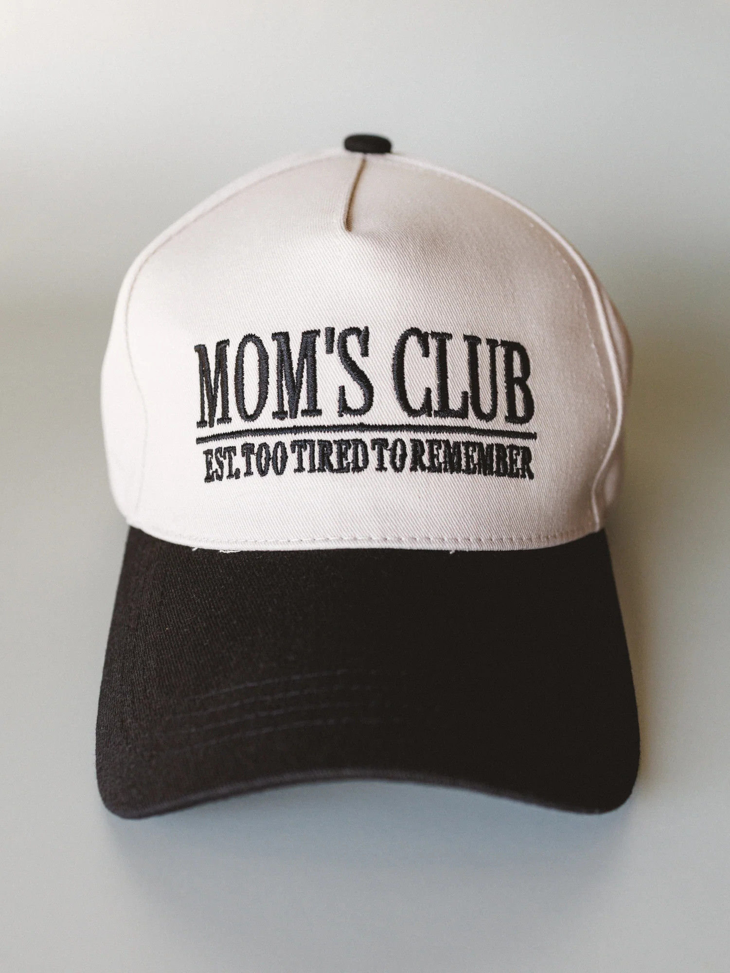 Mom's Club Baseball Hat - Black | Three Bird Nest