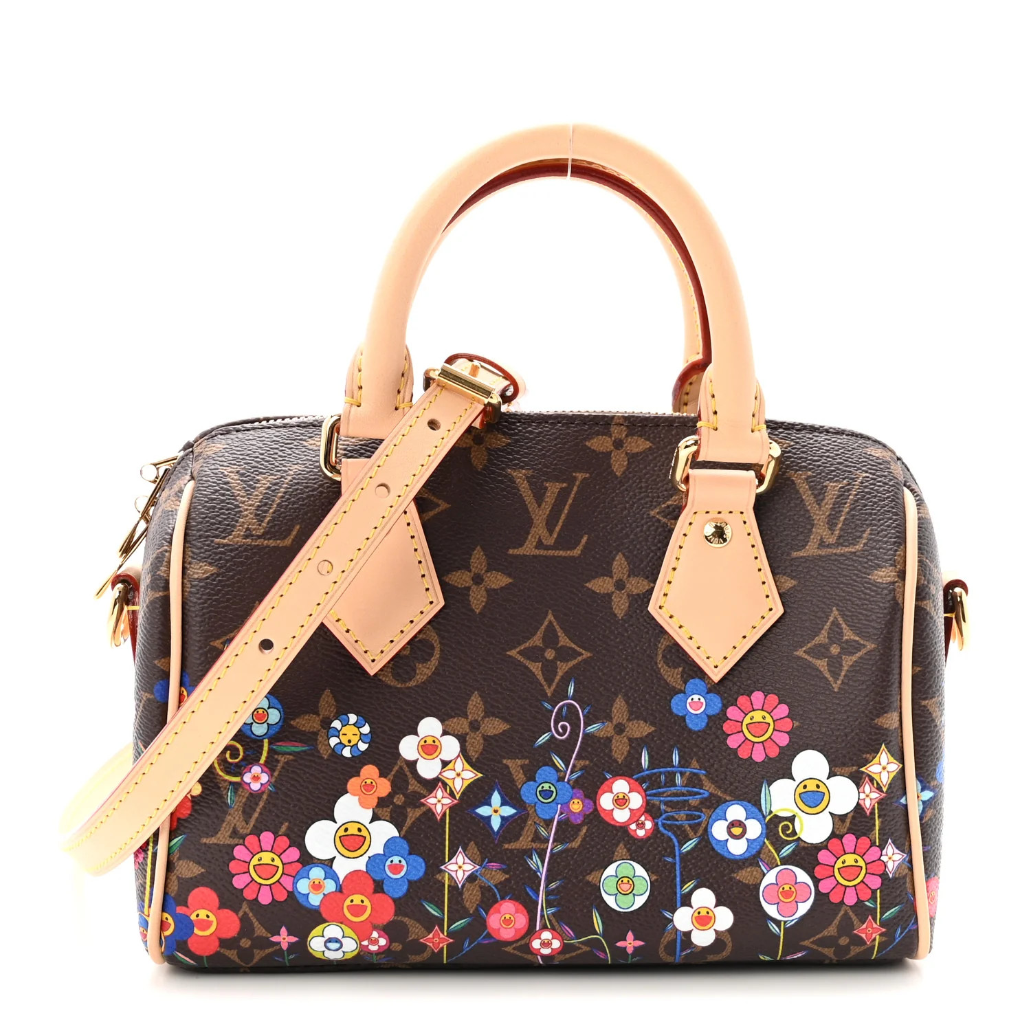 Louis Vuitton LV X TM Monogram Flowers Speedy Bandouliere 20 1904003 | FASHIONPHILE (US)
