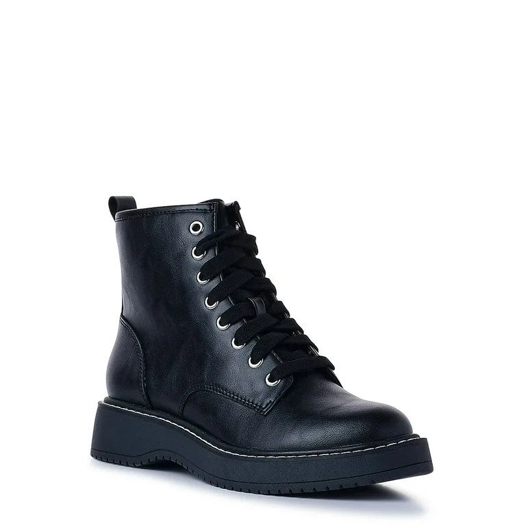 Madden NYC Women's Nappa Lace-up Moto Boots | Walmart (US)