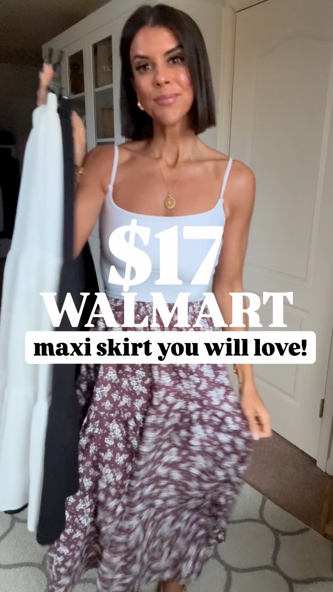 $17 maxi Walmart skirts! Size small, size xs in tanks. I’m 5’5 for reference. 

#LTKmomlife #LTKootd #LTKgrwm