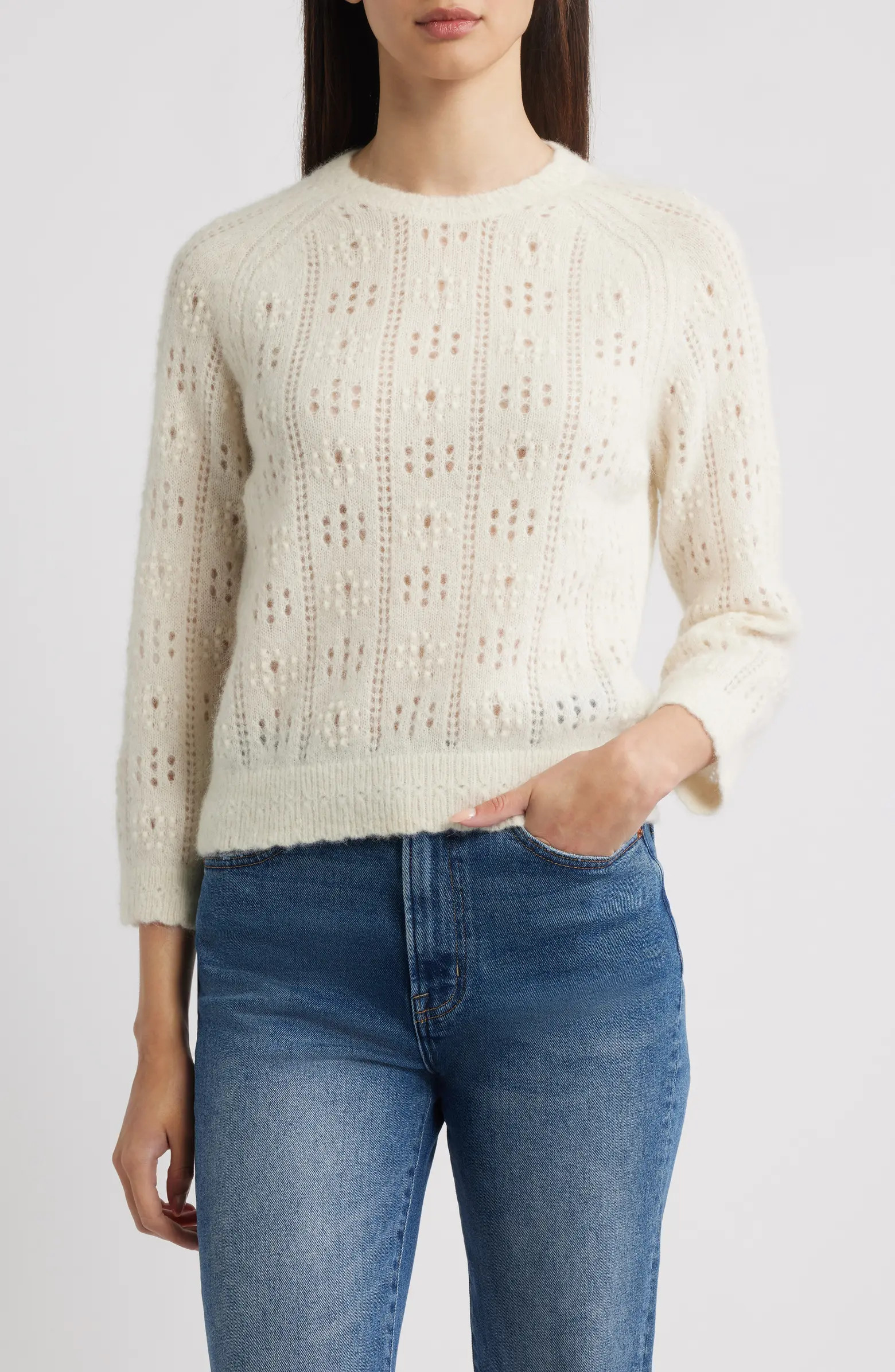 DÔEN Emiliana Open Stitch Sweater | Nordstrom | Nordstrom