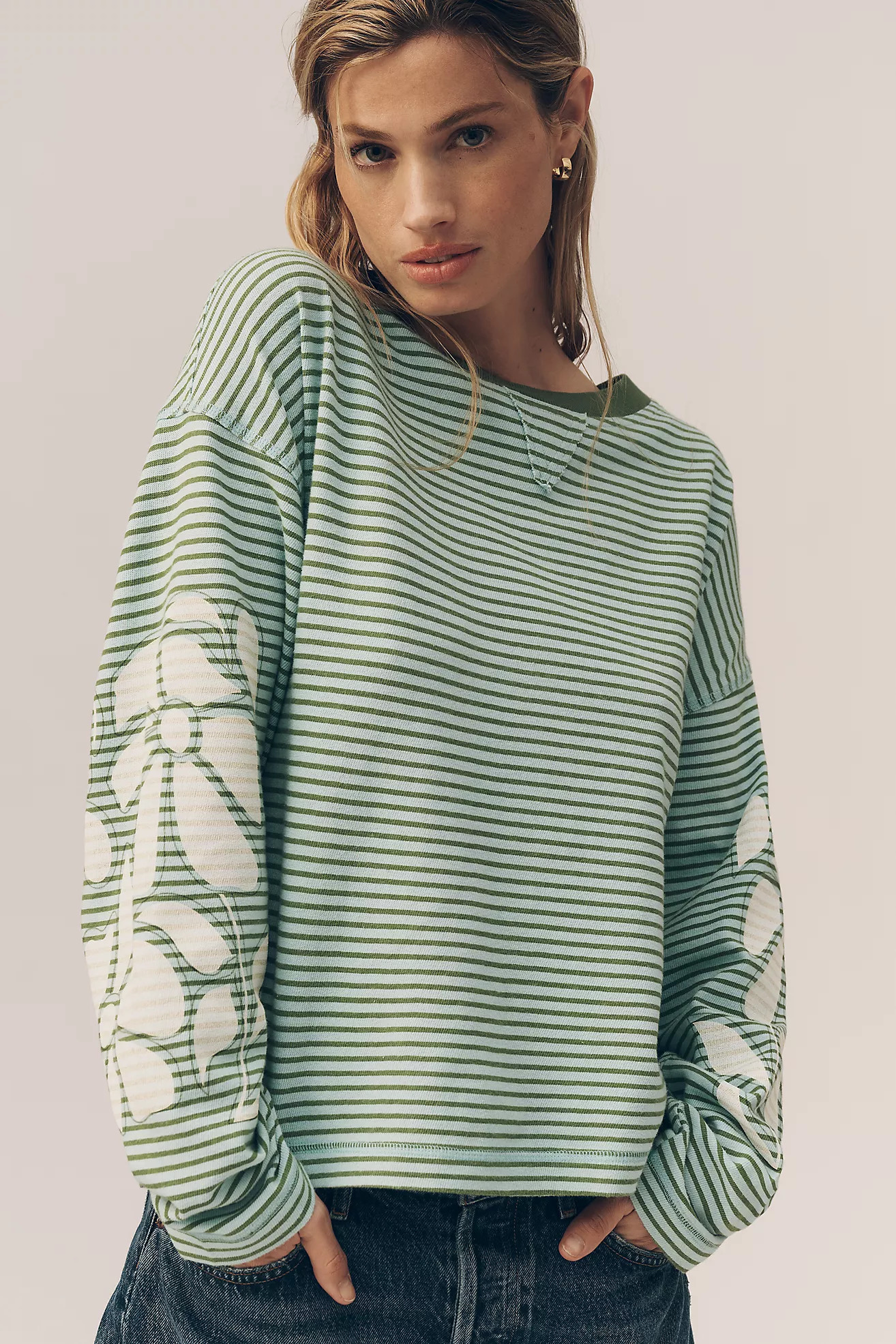 Pilcro Cotton Bonfire Pullover Top | Anthropologie (US)