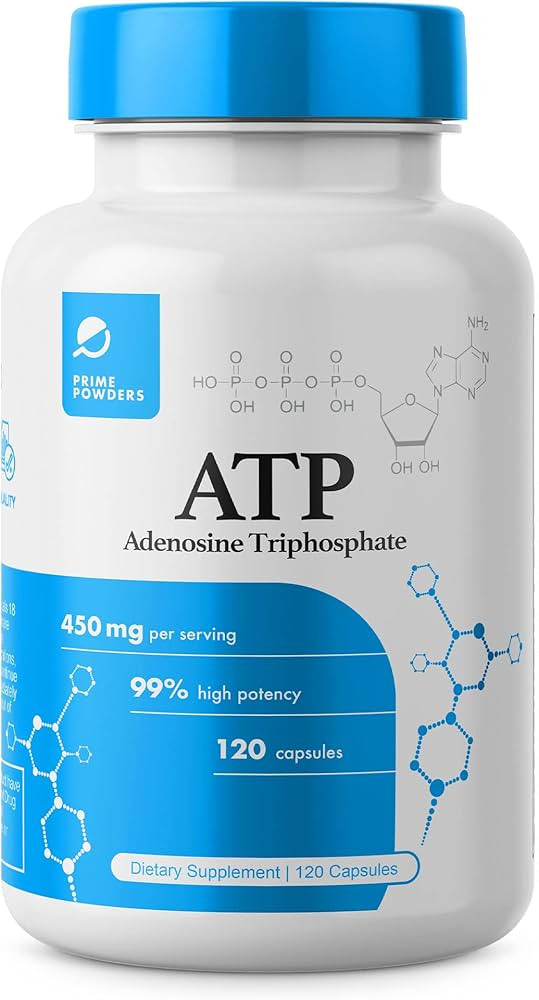 ATP Capsules - 120 Capsules - Adenosine Triphosphate Disodium - 400mg per Serving - Boost Energy ... | Amazon (US)