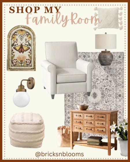 Shop My Family Room 

Sconces, farmhouse decor, cozy chair, lamps, fall home decor 

#LTKHoliday #LTKSeasonal #LTKhome