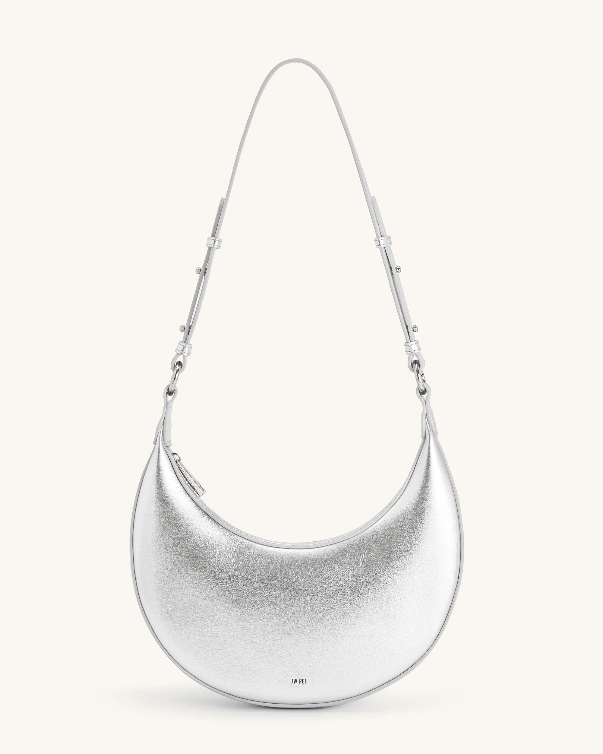 Carly Medium Shoulder Bag - Silver | JW PEI US