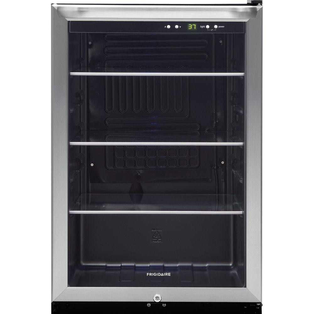 Frigidaire 22 in. 138 (12 oz.) Can Cooler in Stainless Steel | The Home Depot