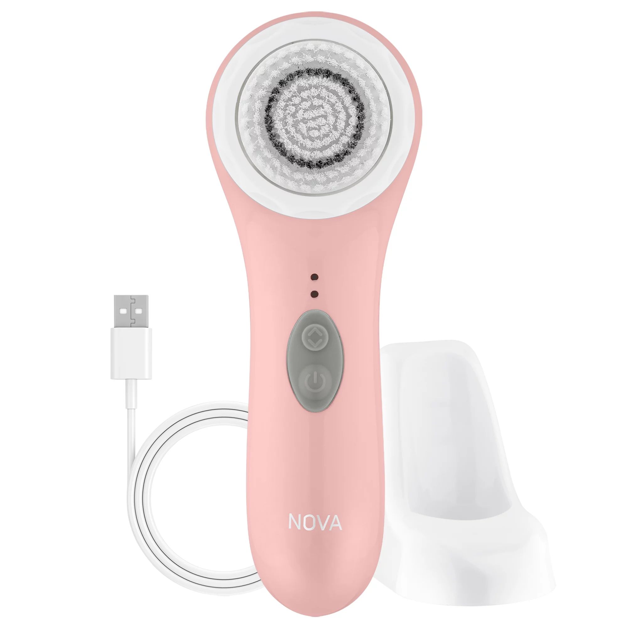 ($39 Value!) Spa Science NOVA Antimicrobial Electric Facial Cleansing Brush, Rechargeable | Walmart (US)