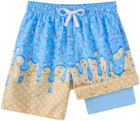 westwolf Boys Swim Trunks with Compression Liner Casual Bathing Suit for Kids Swim Shorts 6-18 Ye... | Amazon (US)
