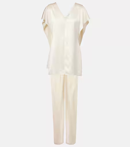 Sara caped satin top | Mytheresa (US/CA)