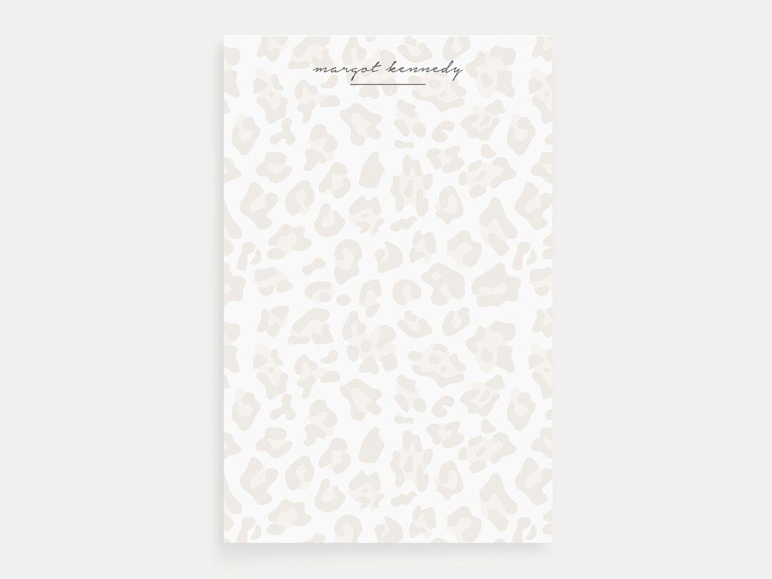 Personalized Notepad | Leopard Notepad | Personalized To Do List | Animal Print Notepad | Animal Pri | Etsy (US)