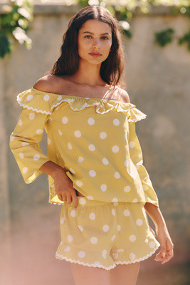 Celandine 100% Cotton Polka Dot Shorts | Anthropologie (US)