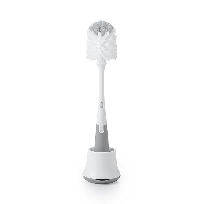 OXO Tot Bottle Brush with Nipple Cleaner and Stand - Gray | Amazon (US)