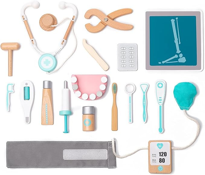 GOODCHOICE Doctor Kits for Kids, 18 Pcs Toddler Doctor Playset，Toys for 3 Year Old Boys Girls C... | Amazon (US)