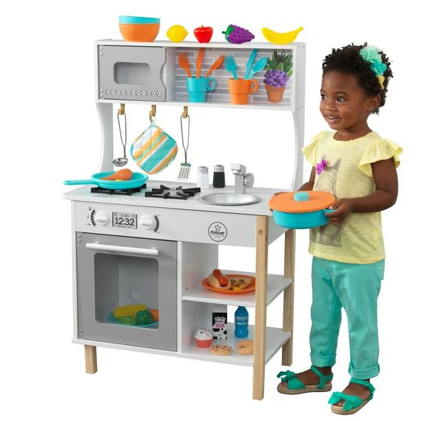 KidKraft All Time Play Kitchen with 38 Piece Accessory Play Set - Walmart.com | Walmart (US)