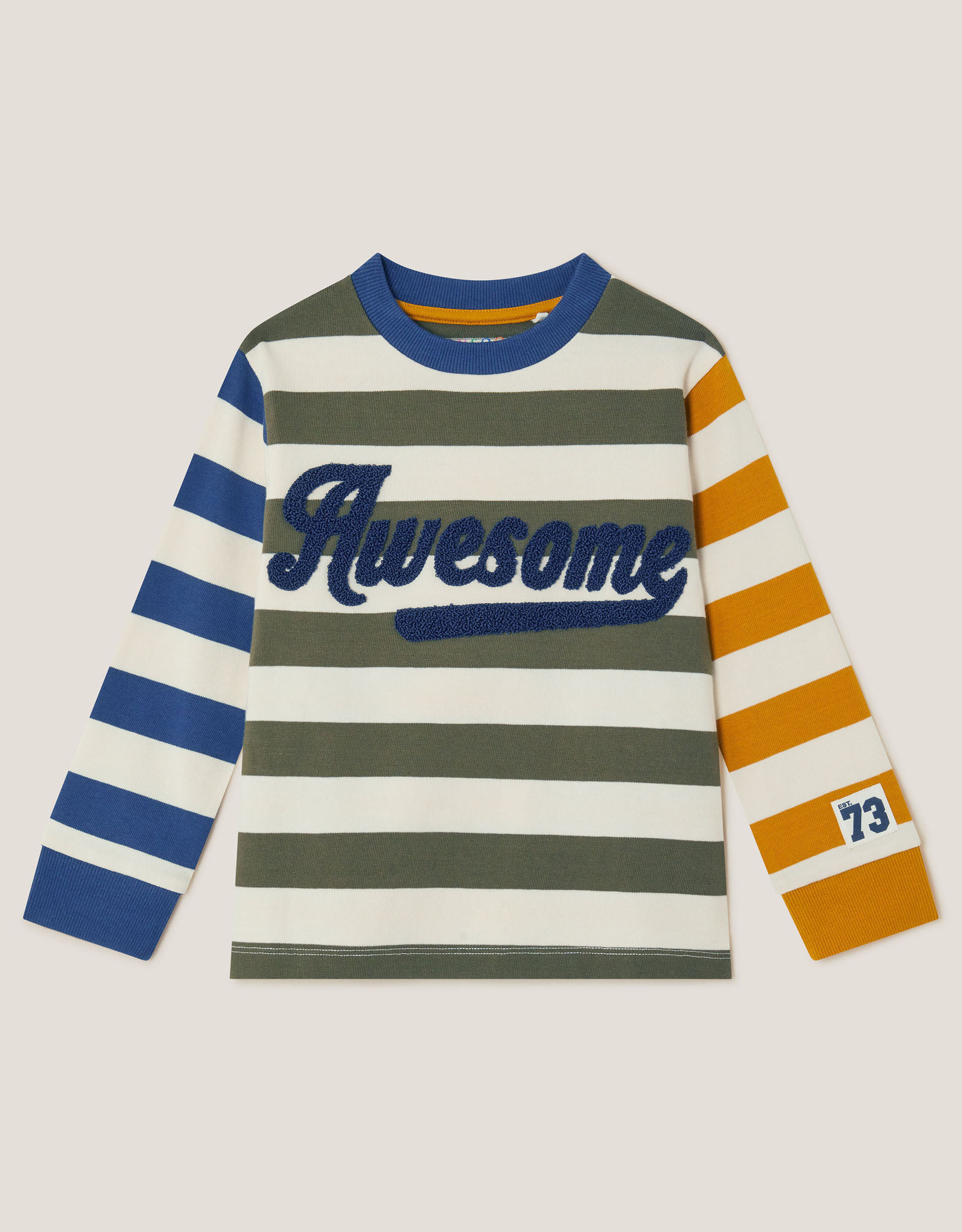 Awesome Stripe Long Sleeve Top Yellow | Monsoon (UK)
