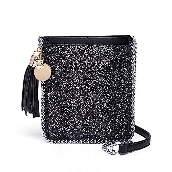 2018 Fashion Women Coin Cell Phone Purse Blink Mini Small Square Bag Crossbody Shoulder Bag | Amazon (US)