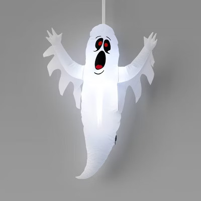 3.5' Hanging Ghost Inflatable Halloween Decoration White - Hyde and EEK! Boutique™ | Target