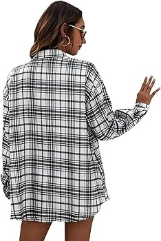 Plaid White Black | Amazon (US)