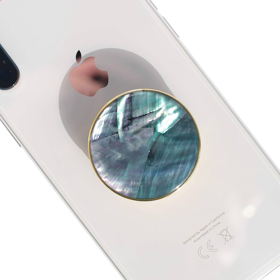 DALSTONE Authentic Natural Sea Shell Mother of Pearl Expandible Collapsible Mobile Phone Grip Sta... | Amazon (US)