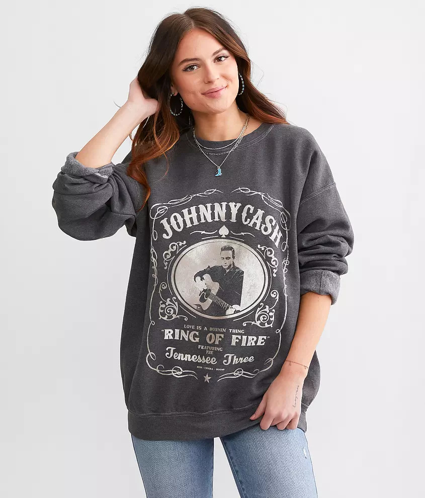Johnny Cash Tennessee Three Band Pullover | Buckle