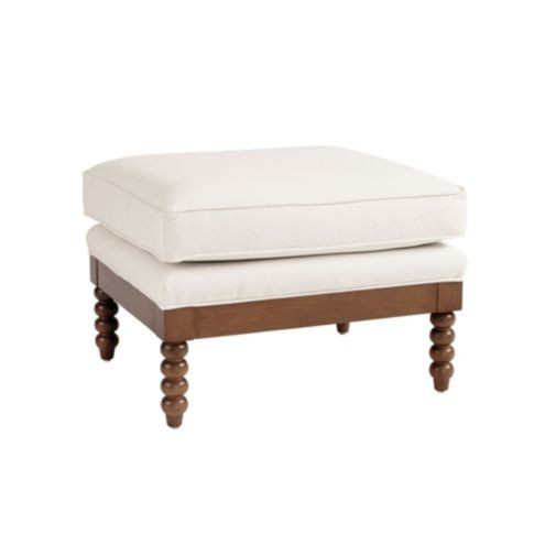 Shiloh Spool Ottoman with Deep Seat Comfort & Vintage Texture Options | Ballard Designs, Inc.