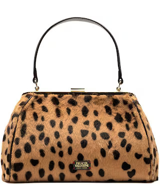 Frances Cheetah Print Haircalf Top Handle Satchel Bag | Dillard's