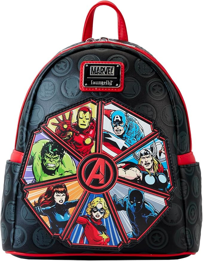 Loungefly Avengers 60th Anniversary Glow in The Dark Mini-Backpack, Amazon Exclusive | Amazon (US)