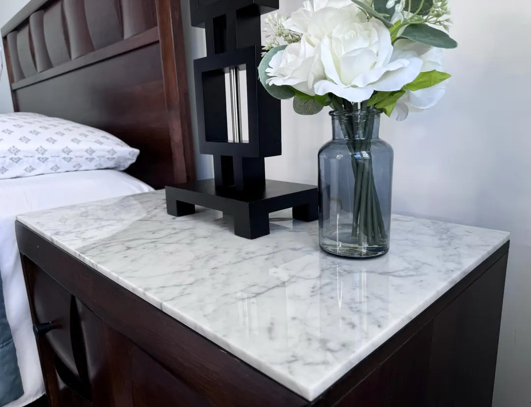 Custom Size | Nightstand Marble Top, Bedside Table Top, Bianco Carrara Marble - Etsy | Etsy (Global)