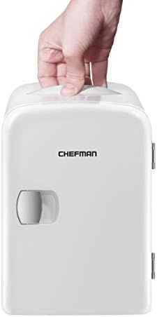 Chefman Mini Portable White Personal Fridge Cools Or Heats & Provides Compact Storage For Skincar... | Amazon (US)