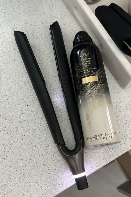 Flat iron + dry heat protection spray 

#LTKBeauty