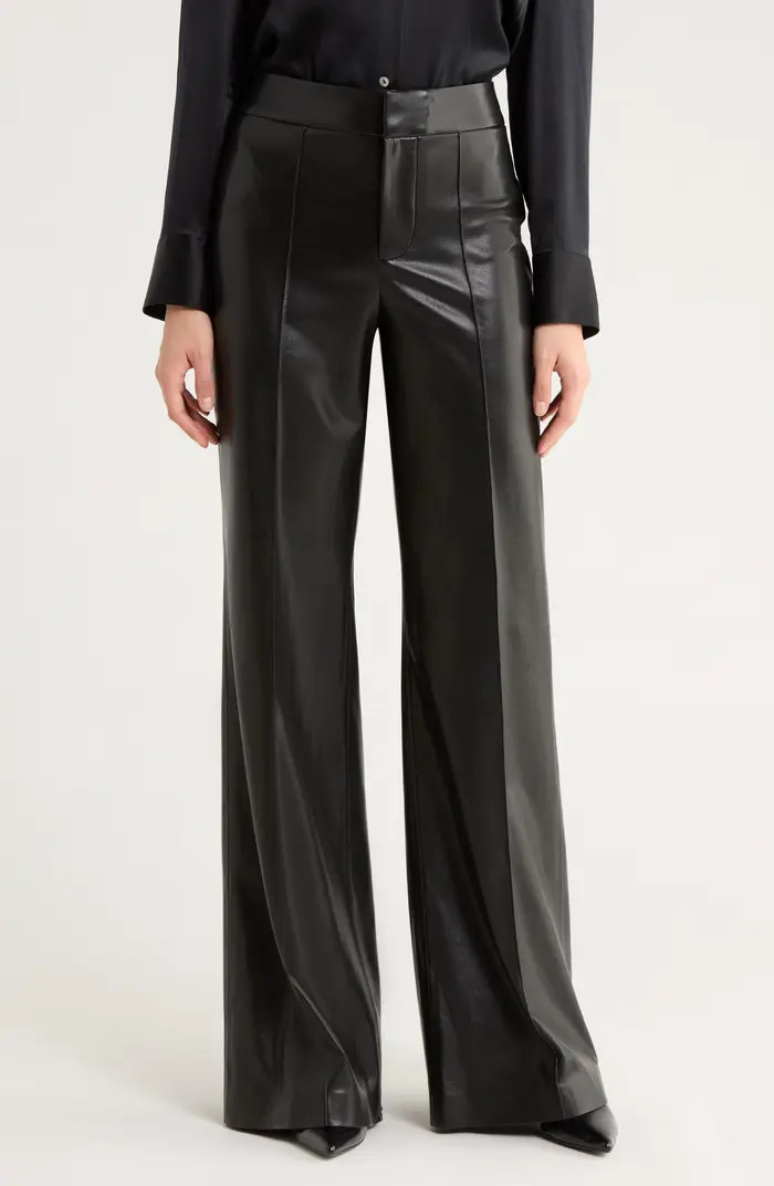 Dylan High Waist Flare Faux Leather Pants | Nordstrom