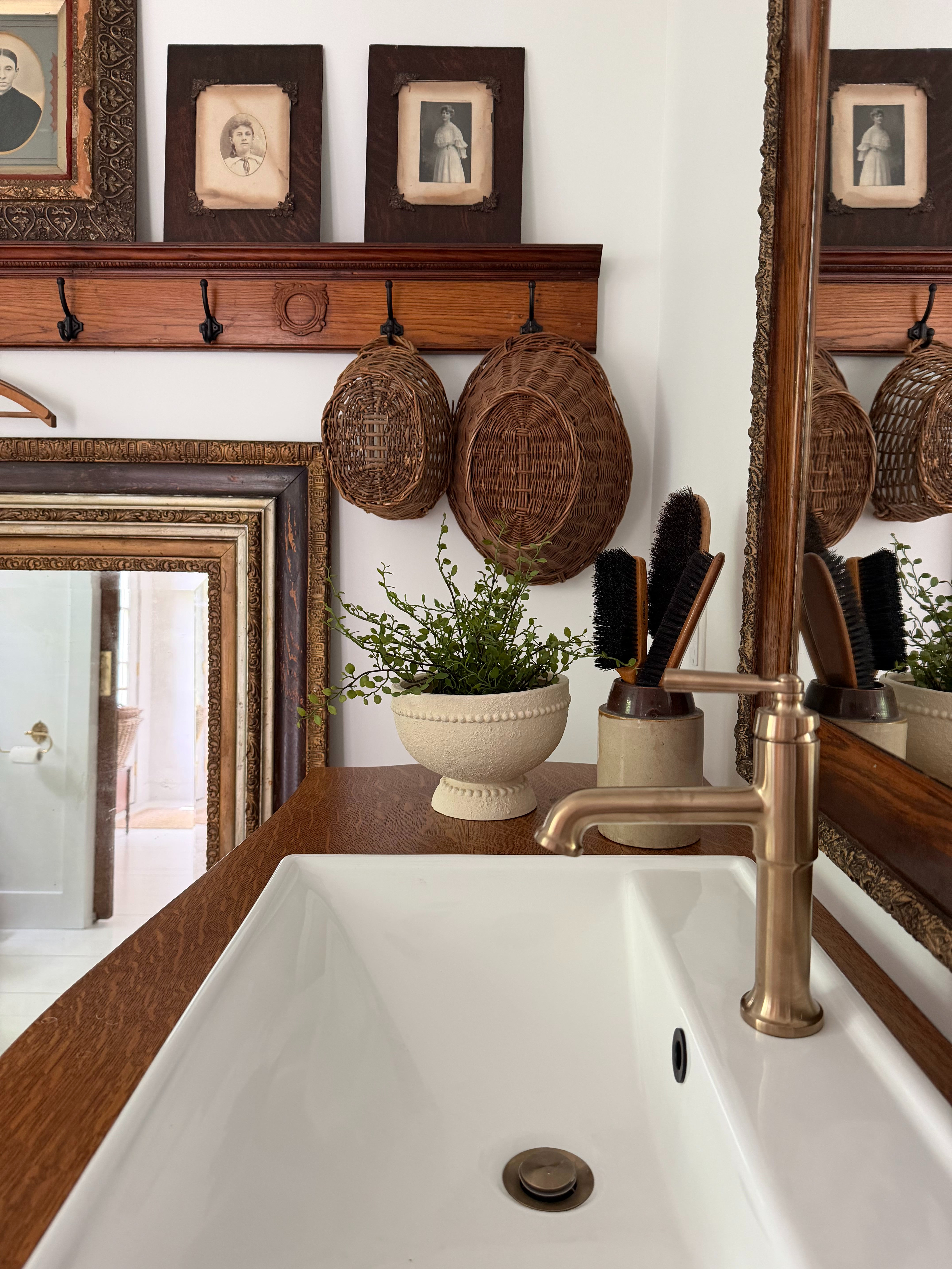 Here is how we styled our new bathroom addition. I just added this planter that has so much texture and visual appeal.  

 #LTKSeasonal #LTKHome