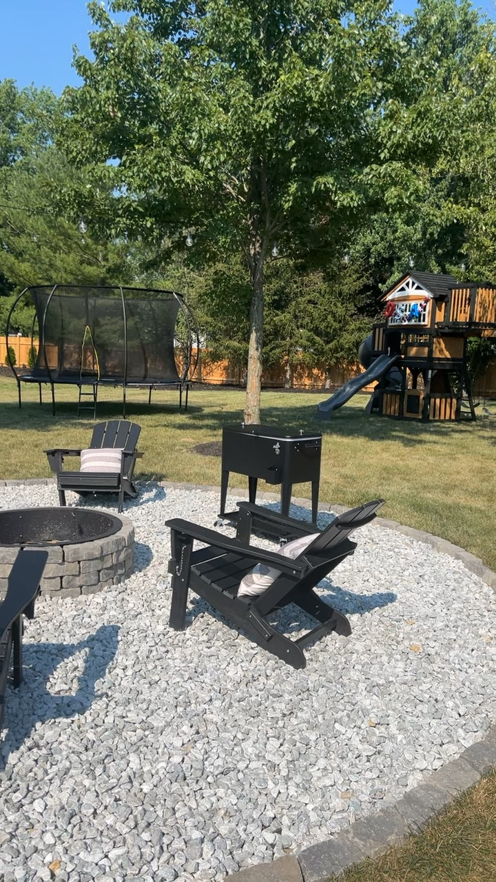 All the hard work paid off! 🤗
When we got our yard we were completely overwhelmed with work, the first year was literally just getting patches of grass filled and cleaning out plants etc. This year we really got to make the magic happen for our kids and have somewhere really special for them to hang for years to come. It took a lot of time and patience to get this done with the kids and we are so beyond proud! 

#backyardvibes #backyard #backyarddiscovery #costcofinds #costco #homedepot #amazon #4thofjuly #homedecor #homeproject #DIY #diyproject #transformation #yard #playsetmakeover #swingset #bonfire #fire #diyfirepit #firepitproject #trampoline #Itk #Itkhome #Home #homeimprovement

#LTKKids #LTKHome #LTKFamily