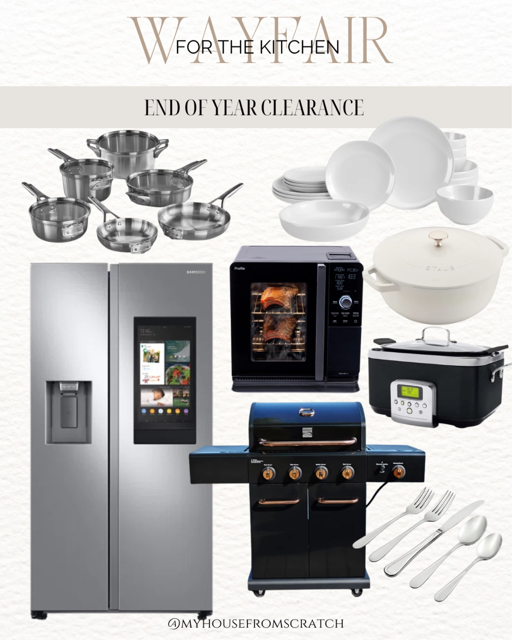 @wayfair #wayfairpartner #wayfair
New year, new you! Start fresh in your home with @wayfair End of Year 
Clearance event! Save up to 60% and enjoy fast shipping when you shop now!
Dinner Ware,Fridge, BBQ, Silver Ware, Cooking Pots

#LTKFamily #LTKSaleAlert #LTKHome