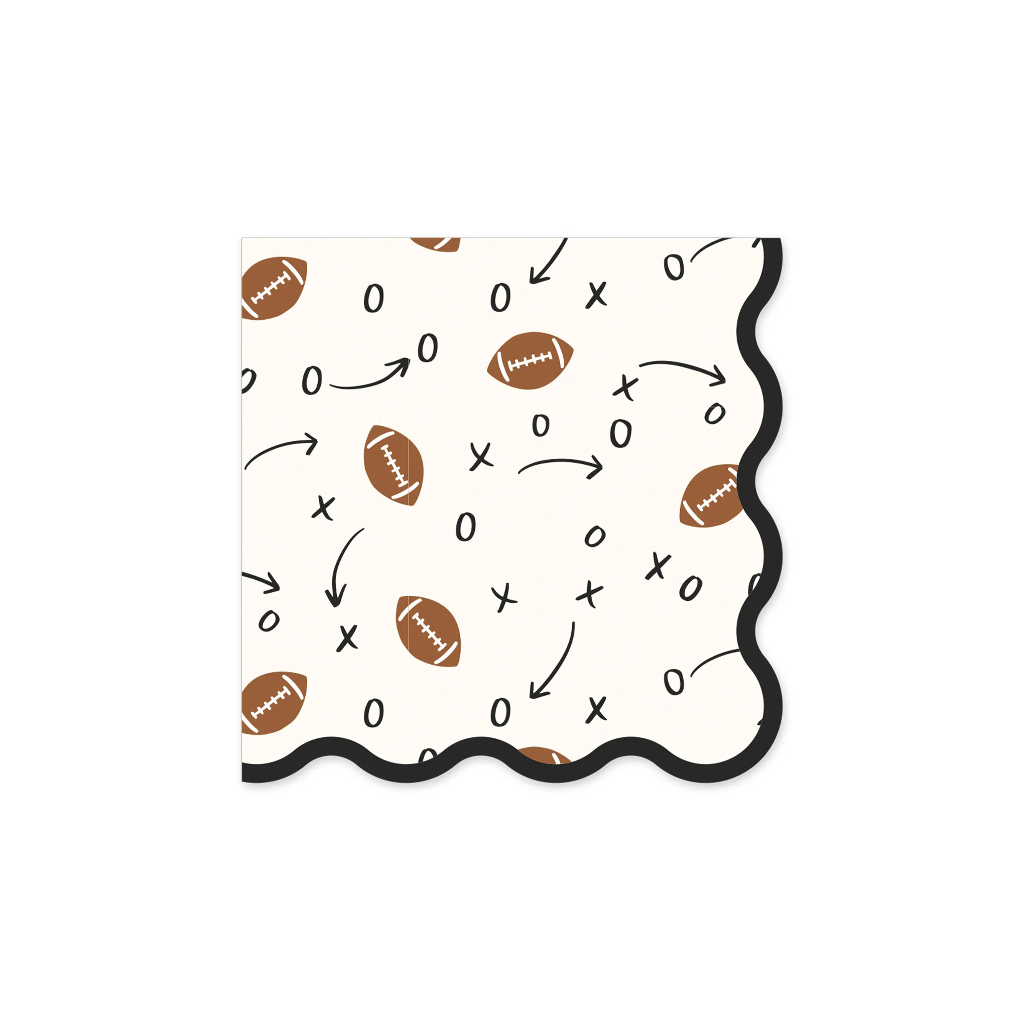 Football Plays Cocktail Napkin (24ct) | My Mind's Eye