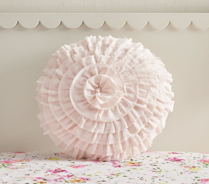 Monique Lhuillier Rosette Tulle Pillow | Pottery Barn Kids