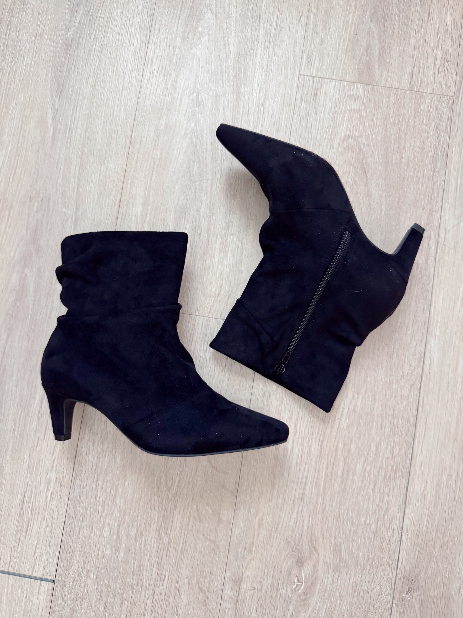 @Torrid booties wide width! I don’t have to size up in these for more room! And they don’t cut off my calf circulation! So cute, comfy, and trendy! 

Fall shoes, fall boots, booties, NYFW, fall outfits, fall trends, suede boots

#LTKMidsize #LTKPetite #LTKPlusSize