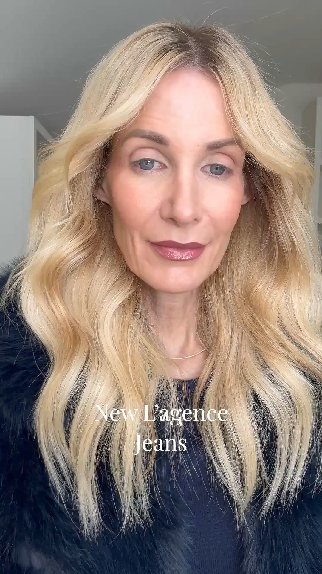 These L’agence jeans are SO flattering. High-waisted, tapered straight leg with the perfect amount of stretch — comfortable and curve-hugging. The back pockets give a little booty lift, and the fit makes you look taller and slimmer (we love that). 🙌 I love this medium wash for year-round wear. They run true to size — I’m wearing a 24. Paired with my favorite real cashmere navy sweater (under $70 — unheard of). Wearing an XS in the sweater. Easy, flattering, on repeat. 💙👖  

 

#LTKgrwm #LTKootd #LTKOver40