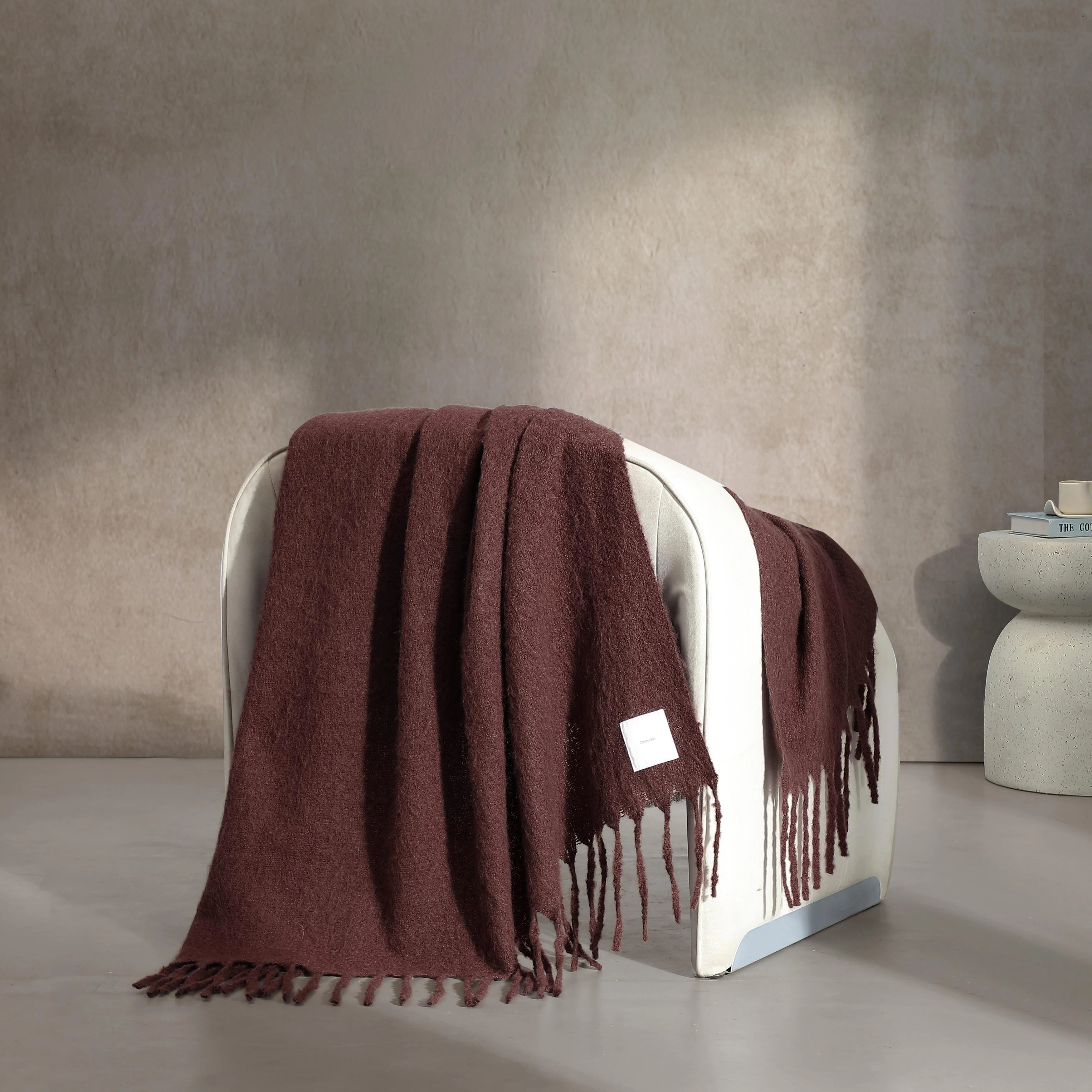 Calvin Klein  Fringe Reversible Throw Blanket | Wayfair | Wayfair North America